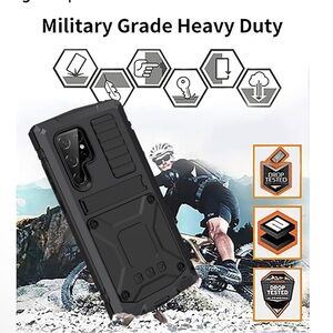 Military grade black Heavy Duty Black Phone Case
Samsung